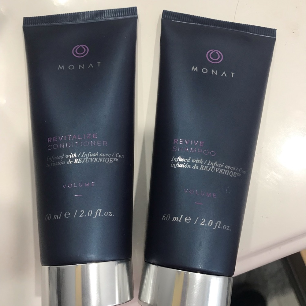 Travel size Monat Revive Shampoo and Conditioner